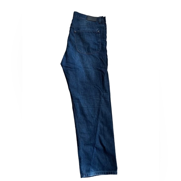 Marks And Spencers Autograph Dark Blue Jeans W38 L39 Straight Leg Slim Fit Mens - Picture 7 of 10